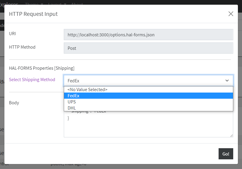 hal forms options